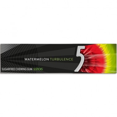 CHEWING GUM FIVE WATERMELON TURBOLENCE 240GR PACK "ORBIT" 20PCS IN PACK, PRICE PER PACK