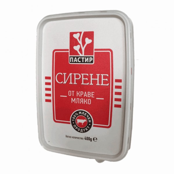 COW'S WHITE CHEESE PVC 400GR "PASTIR", 12PCS IN BOX, PRICE PER PCS.