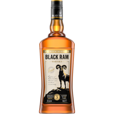 WHISKEY BLACK RAM 0.7L 40% "PESHTERA", 6PCS IN PACK, PRICE PER PCS.