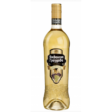 YAMBOLSKA GRAPE RAKIYA 1L 40% "PESHTERA" 6PCS IN PACK, PRICE PER PCS.