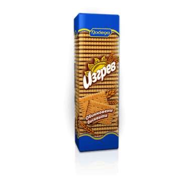 NATURAL BISCUITS 190GR "POBEDA" 36PCS IN PACK, PRICE PER PCS.