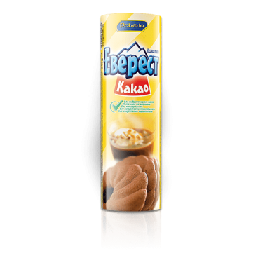 BISCUITS EVEREST COCOA 200GR "POBEDA" 30PCS IN BOX, PRICE PER PCS.