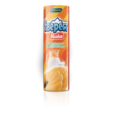 BISCUITS EVEREST MILK 200GR "POBEDA" 30PCS IN BOX, PRICE PER PCS.