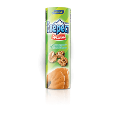 BISCUITS EVEREST WALNUTS 200GR "POBEDA" 30PCS IN BOX, PRICE PER PCS.