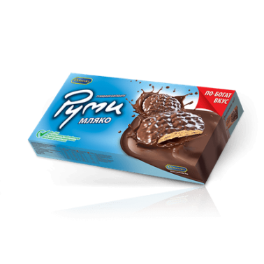 BISCUITS RUMI MILK 155GR "POBEDA" 32PCS IN BOX, PRICE PER PCS.