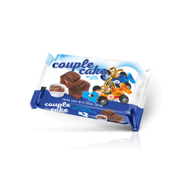 COUPLES CAKE DOUBLE COCOA 60GR "POBEDA" 16PCS IN BOX, PRICE PER PCS.