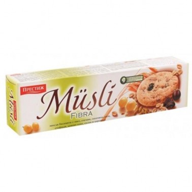 BISCUITS MUESLI 110GR "PRESTIGE" 24PCS IN BOX, PRICE PER PCS.