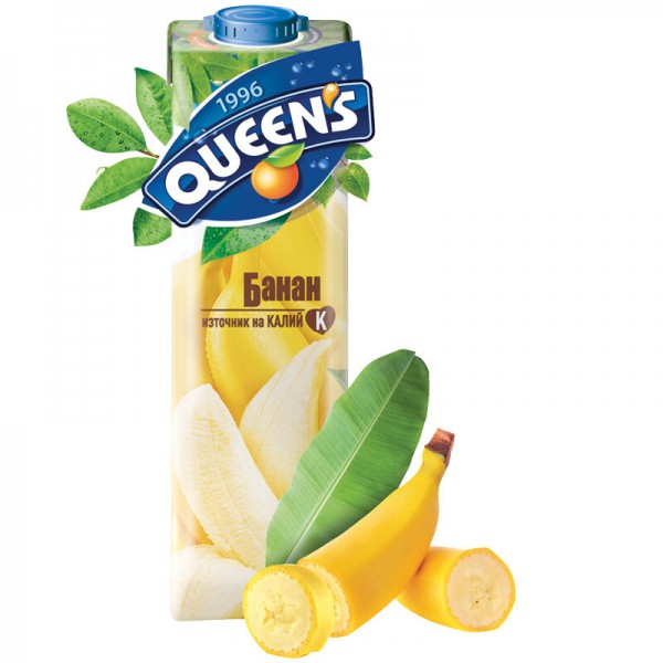JUICE BANANA 1L "QUEENS" 6PCS IN BOX, PRICE PER PCS.