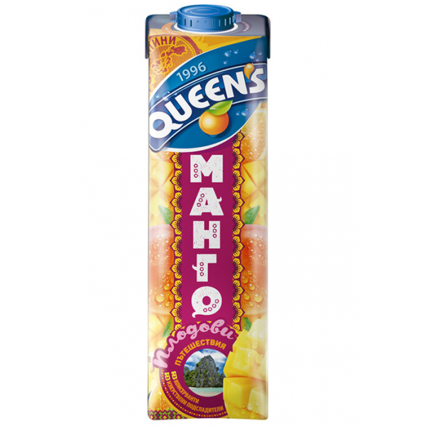 JUICE MANGO 1L "QUEENS" 6PCS IN BOX, PRICE PER PCS.