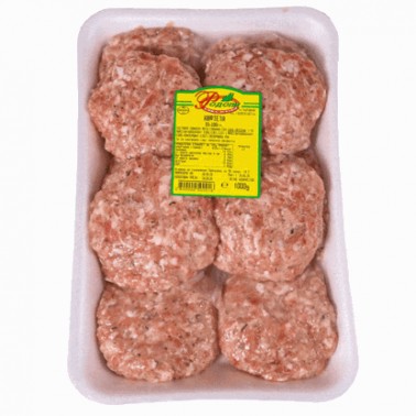 MEATBALLS 70GR "RODOPI MESKOM" 10PCS IN PLATE, 10 PLATES IN BOX, PRICE PER PLATE