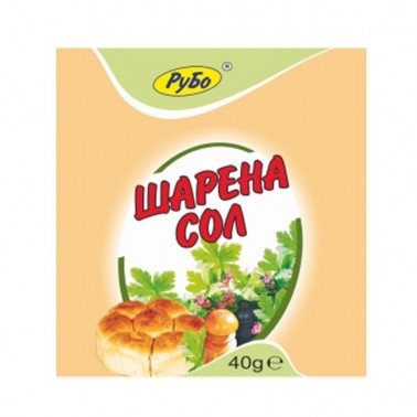 COLORED SALT 40GR "RUBO" 20PCS IN PACK, PRICE PER PCS.