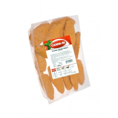 CRISPY CHICKEN SCHNITZEL FILLET 1KG "SAMI-M" 12PCS IN BOX, PRICE PER PCS.