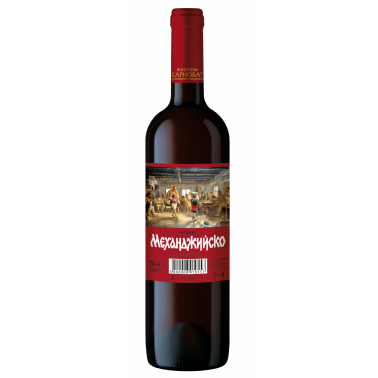 WINE RED MEHANDZHIJSKO 0.75L 11.5% "SAVOY CLUB" 6PCS IN PACK, PRICE PER PCS.