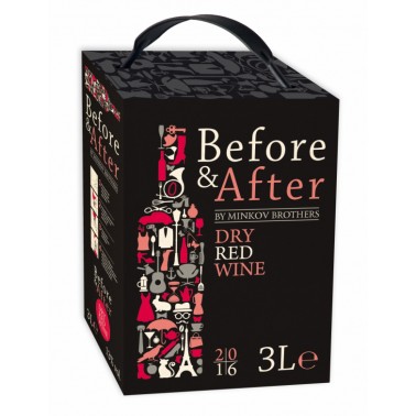 WINE RED BEFOR AND AFTER 3L 13.5% "SAVOY CLUB" 3PCS IN PACK, PRICE PER PCS.