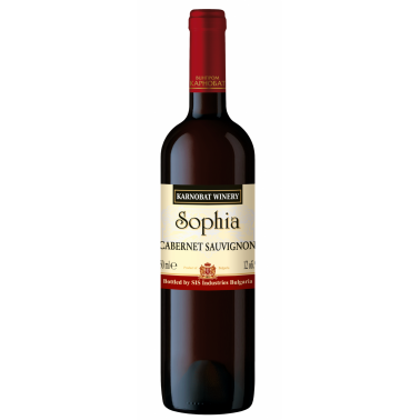 WINE RED SOPHIA CABERNET KARNOBAT 0.75L 12% "SAVOY CLUB" 6PCS IN PACK, PRICE PER PCS.