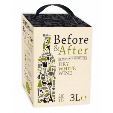 WINE WHITE BEFOR AND AFTER 3L 13% "SAVOY CLUB" 3PCS IN PACK, PRICE PER PCS.