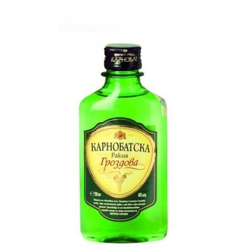 RAKIYA KARNOBATSKA GRAPE 0.2L 40% "SAVOY CLUB" 15PCS IN PACK, PRICE PER PCS.