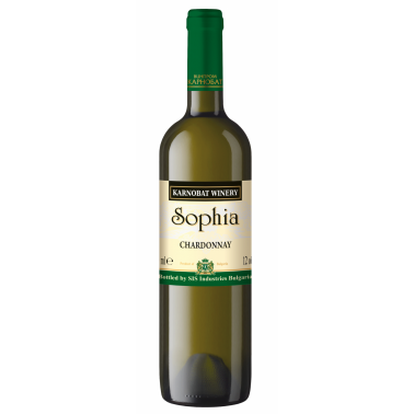 WINE WHITE SOPHIA CHARDONNAY KARNOBAT 0.75L 12% "SAVOY CLUB" 6PCS IN PACK, PRICE PER PCS.