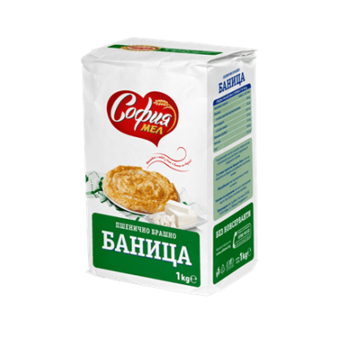 WHEAT FLOUR FOR BANITZA 1KG "SOFIYA-MEL" 10PCS IN PACK, PRICE PER PCS.