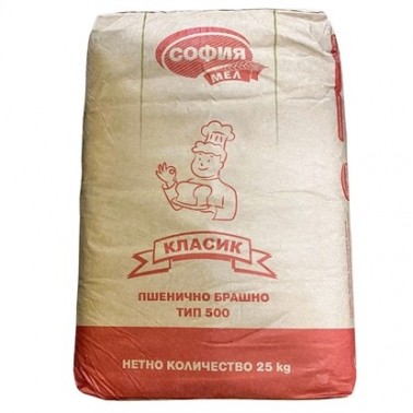 WHEAT FLOUR CLASSIC 25KG "SOFIYA-MEL" PRICE PER PCS.