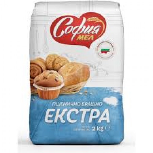WHEAT FLOUR EXTRA 2KG "SOFIYA-MEL" 6PCS IN PACK, PRICE PER PCS.