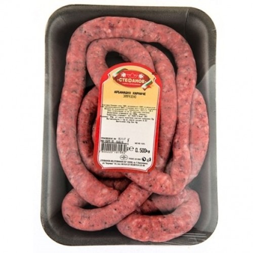 ARBANASSI THIN SAUSAGE 500GR "STEFANOV" PRICE PER PCS.