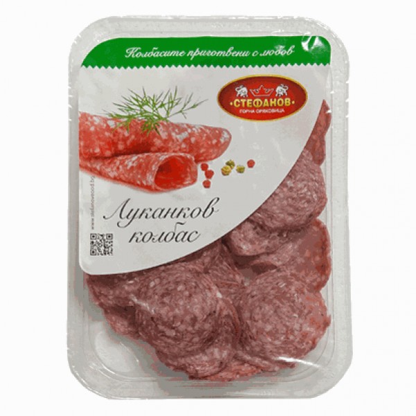 LUKANKA SALAMI SLICE 120GR "STEFANOV" PRICE PER PCS.