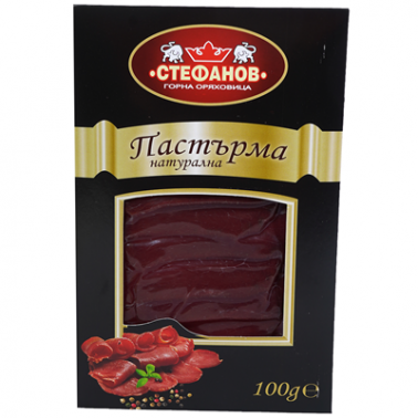 PASTRAMI, 100GR SLICED "STEFANOV" PRICE PER PCS.