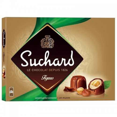 CHOCOLATES SUCHARD FIGARO 138GR "SVOGE" 14PCS IN BOX, PRICE PER PCS.
