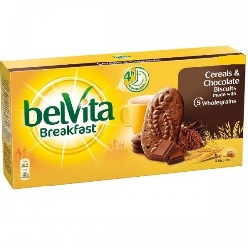 BISCUITS BELVITA 225GR CHOCOLATE "SVOGE" 10PCS IN BOX, PRICE PER PCS.