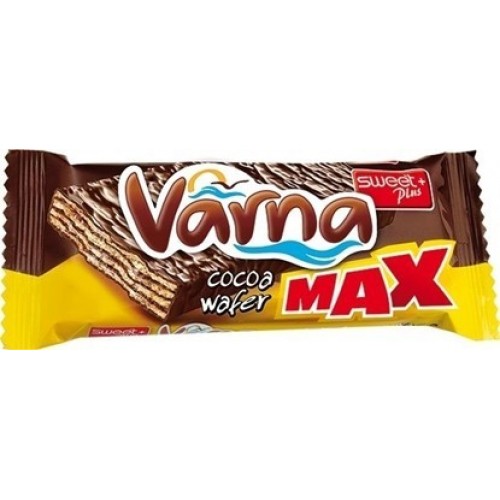 COCOA WAFER VARNA MAXI 56GR "SWEETPLUS" 24PCS IN BOX, PRICE PER PCS.
