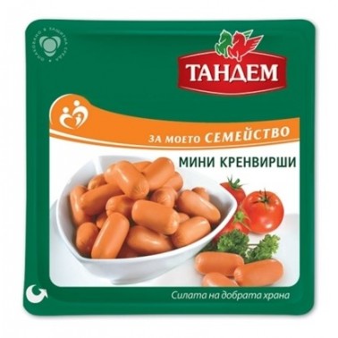 MINI FRANKFURTER SAUSAGE 250GR "TANDEM", PRICE PER PCS.