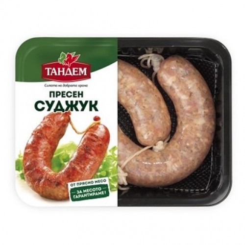 FRESH SUDZHUK 400GR "TANDEM", PRICE PER PLATE