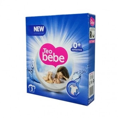 TEO BEBE DETERGENT FABRIC WASH 225GR COTTON BLUE "TEO" PRICE PER PCS.