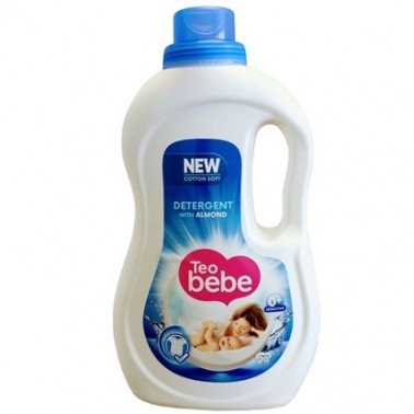 TEO BEBE DETERGENT FABRIC WASH 1.08L COTTON ALMOND "TEO" PRICE PER PCS.