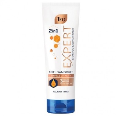 SHAMPOO 220ML AGAINST DANDRUFF 2in1 VITALITY "TEO" PRICE PER PCS.