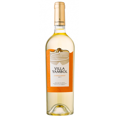 WINE WHITE CHARDONNAY 0.75L 13% ''VILLA YAMBOL" 6PCS IN PACK, PRICE PER PCS.