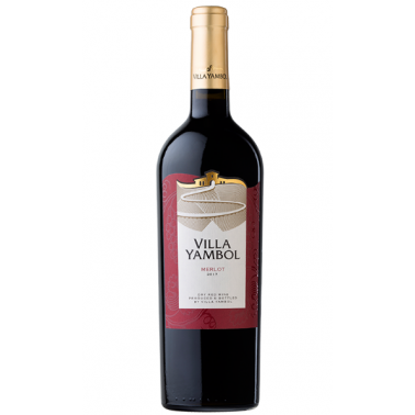 WINE RED MERLOT 0.75L 14% ''VILLA YAMBOL" 6PCS IN PACK, PRICE PER PCS.