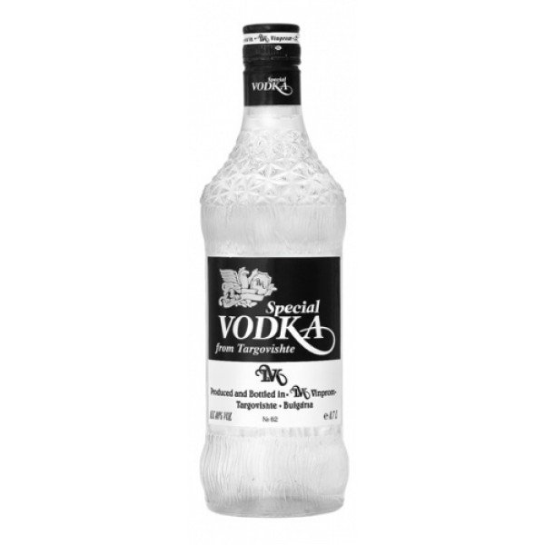 VODKA TARGOVISHTE 0.7L 40% "VINPROM TARGOVISHTE" 6PCS IN PACK, PRICE PER PCS.