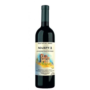 WINE ASENOVGRAD REZERVA MAVRUD 0.75L 13.5% ''VINZAVOD ASENOVGRAD" 12PCS IN PACK, PRICE PER PCS.