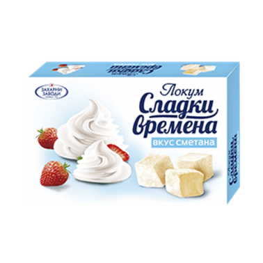 LOKUM 140GR CREAM "ZAHARNI ZAVODI" 48PCS IN BOX, PRICE PER PCS.