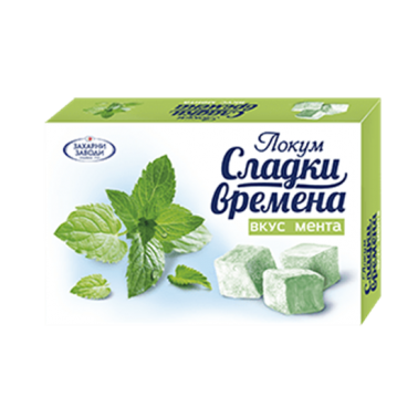 LOKUM 140GR MINT "ZAHARNI ZAVODI" 48PCS IN BOX, PRICE PER PCS.