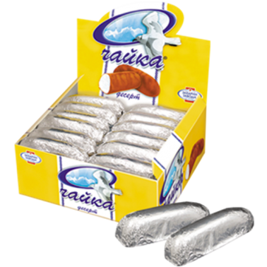 CHOCO DESSERT CHAIKA 18GR "ZAHARNI ZAVODI" 50PCS IN PACK, PRICE PER PCS.