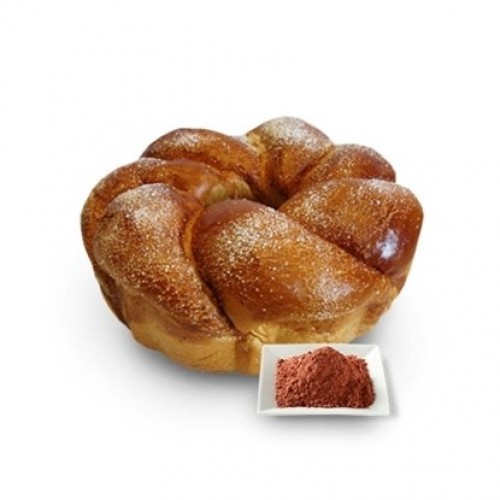 ROUND BULGARIAN EASTER BREAD WITH COCOA 500GR "ZHANETA" 4PCS IN BOX, PRICE PER PCS.