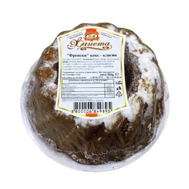 FRENCH CAKE CLASSIC PLATE 250GR "ZHANETA" PRICE PER PCS.