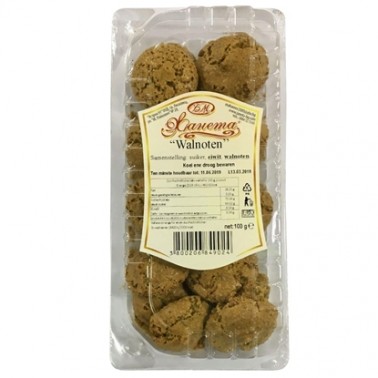 WALNUT BISCUITS 100GR "ZHANETA" 16PCS IN BOX, PRICE PER PCS.