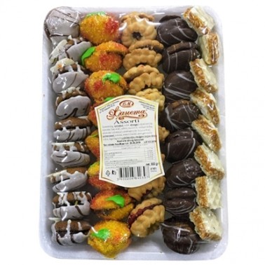 SWEETS ASSORTI 800GR "ZHANETA" 4PCS IN BOX, PRICE PER PCS.