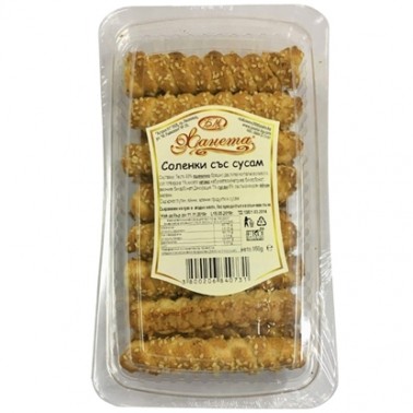 CRACKERS ZHANETA 150GR "ZHANETA" 16PCS IN BOX, PRICE PER PCS.