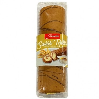 CAKEROLL WITH CREME BRULEE 300GR "ZHANETA" 6PCS IN BOX, PRICE PER PCS.