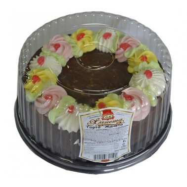CAKE, "ZHANETA" 1KG CHOCOLATE 4PCS IN BOX, PRICE PER PCS.